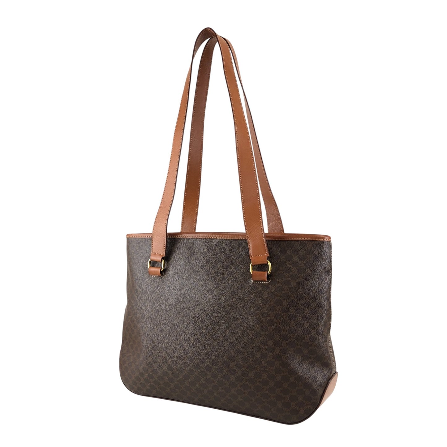 CELINE Macadam Totebag Brown Vintage iticcu