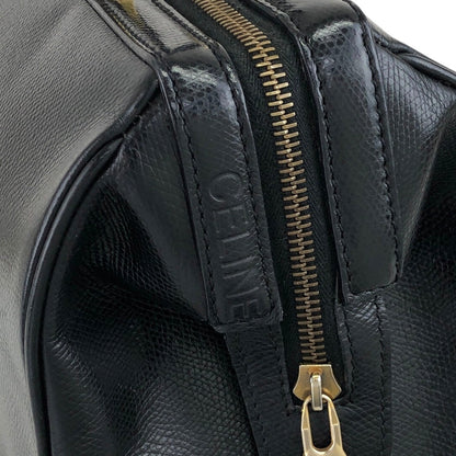 CELINE Logo Two-way Boston bag Shoulder bag Black Vintage 5423tg