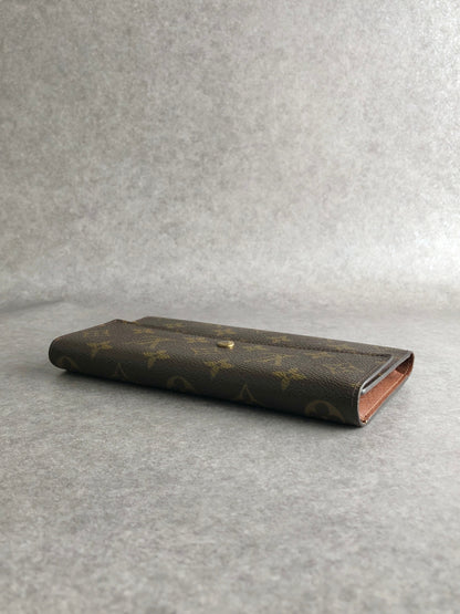 LOUIS VUITTON Monogram Long Wallet Brown M61215 Vintage nm2cm2