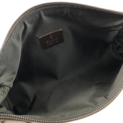 GUCCI Abbey D-Ring Canvas Handbag Brown Vintage hxy2td