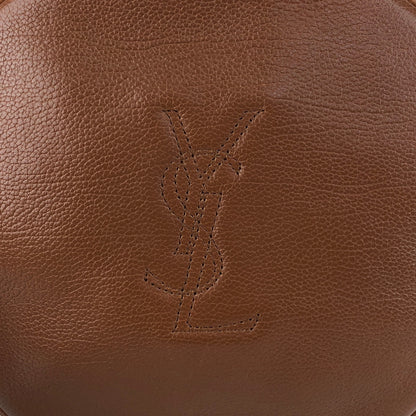 Yves Saint Laurent YSL Logo Circle Shoulder bag Brown Vintage nkx8ax