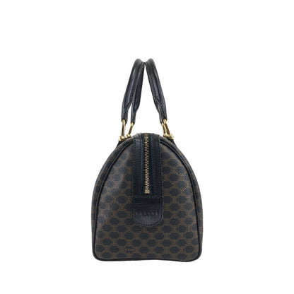 CELINE Macadam Blason Two-way Boston bag Shoulder bag Black Vintage u3fgiw