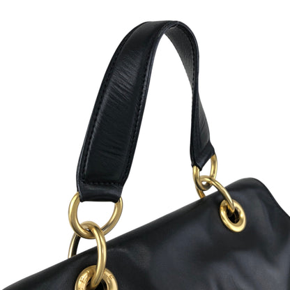 CELINE Two-way Handbag Shoulder bag Black Vintage uezhmr