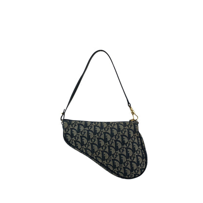Christian Dior Trotter Shoulder bag Navy Vintage e4vgt6