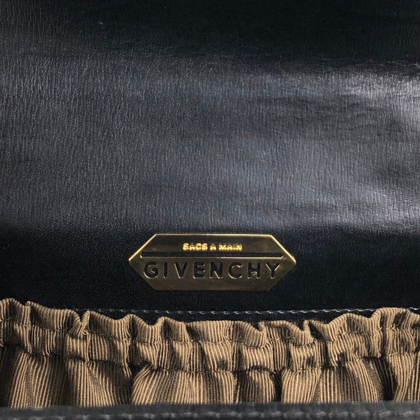 GIVENCHY Top Handle Handbag Black Vintage 8gf8y4