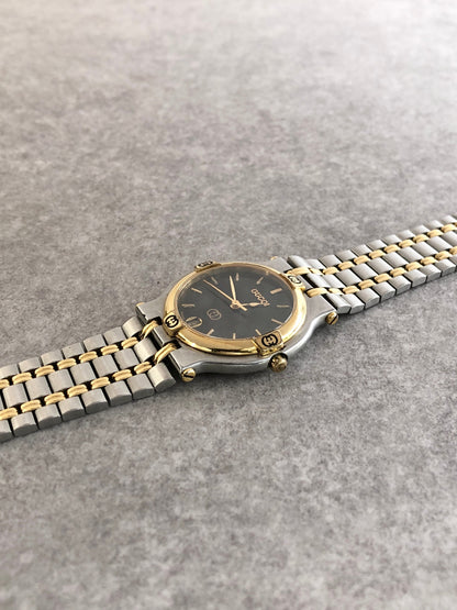 GUCCI Quartz Watch Gold×Silver 9000M Vintage 2yp2mf
