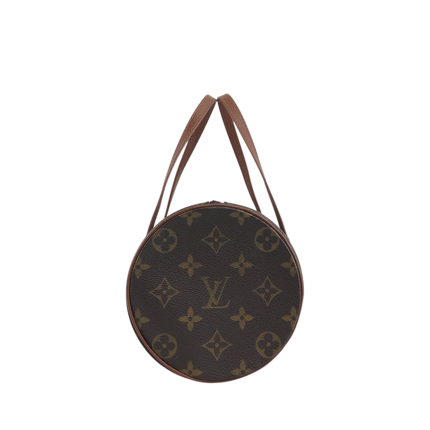 LOUIS VUITTON Monogram Handbag Brown Vintage s8bvhc