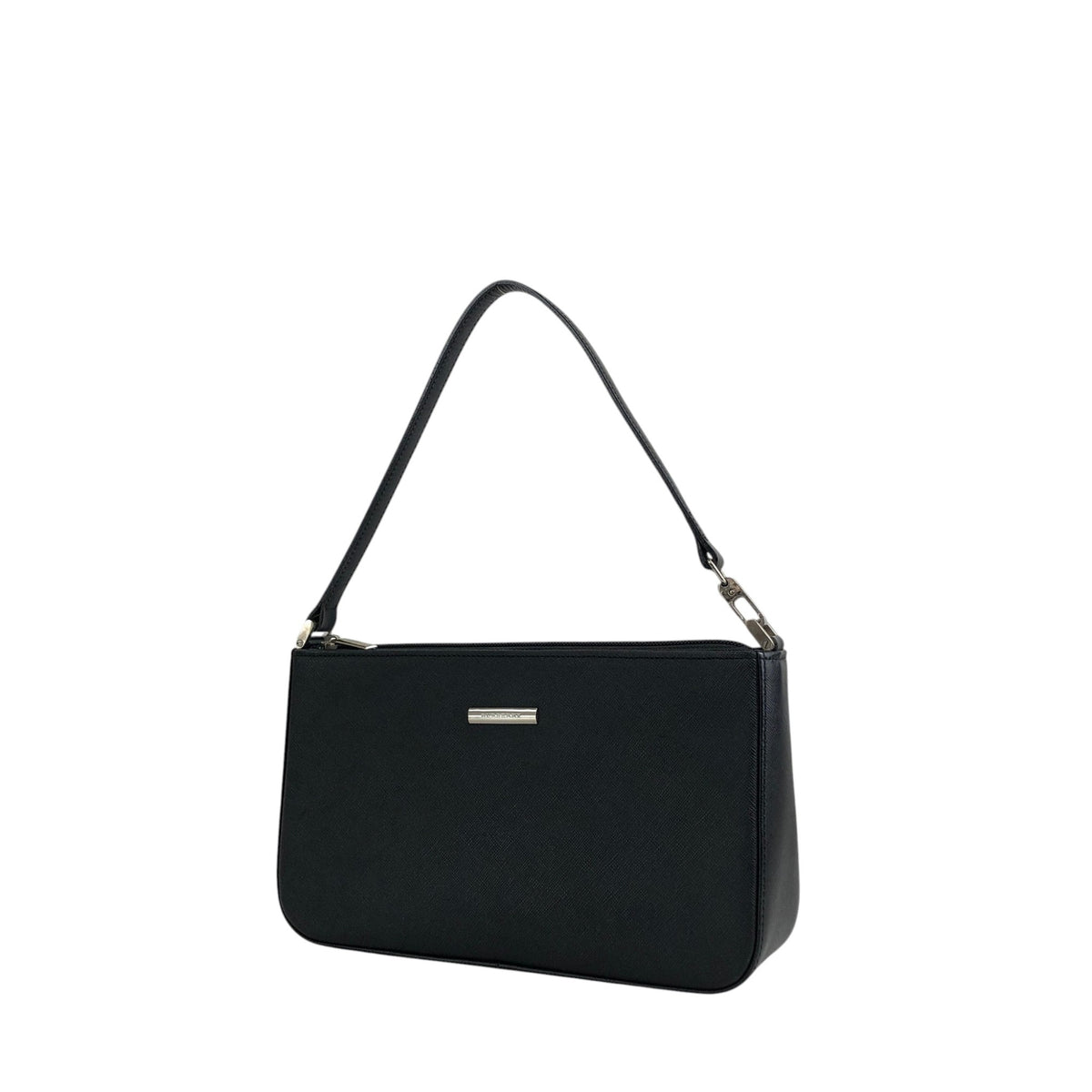 BURBERRY Logo Shoulder bag Black Vintage 6af2tn