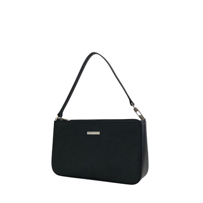BURBERRY Logo Shoulder bag Black Vintage 6af2tn