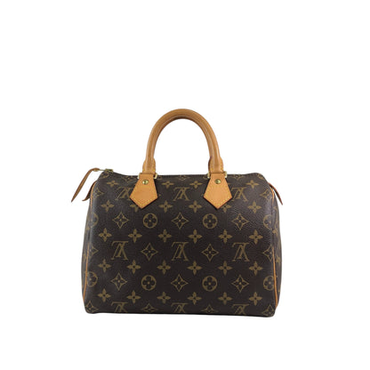 LOUIS VUITTON Monogram Handbag Brown Vintage vbsmgd