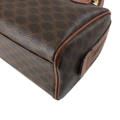 CELINE Macadam Two-way Small Boston bag Shoulder bag Brown Vintage 8fppkm