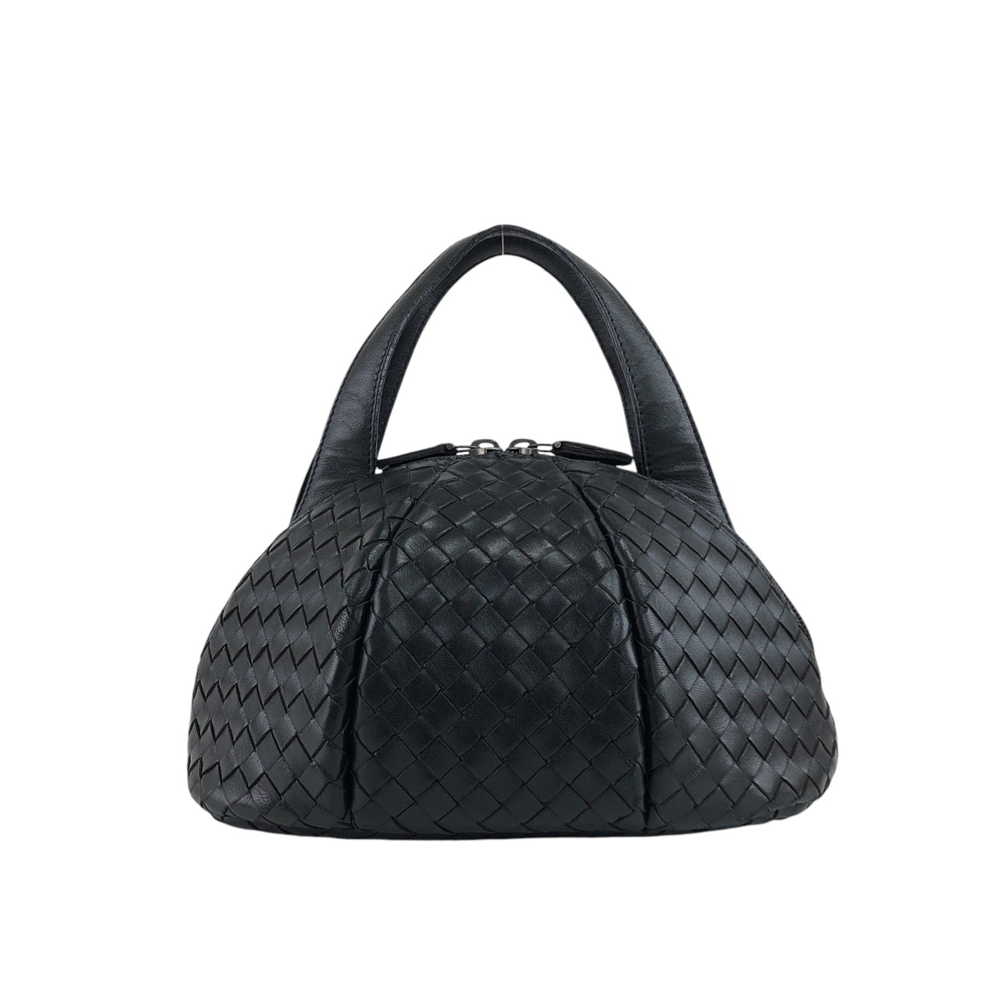 Bottega Veneta Intrecciato Round Handbag Black Vintage dp7fw3