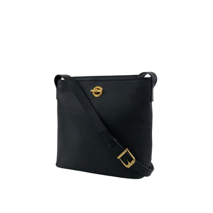 CELINE Toggle Clasp Shoulder bag Black Vintage agj7jw