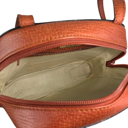 LOEWE Logo Embossed Shoulder bag Brown Vintage hhdfi4