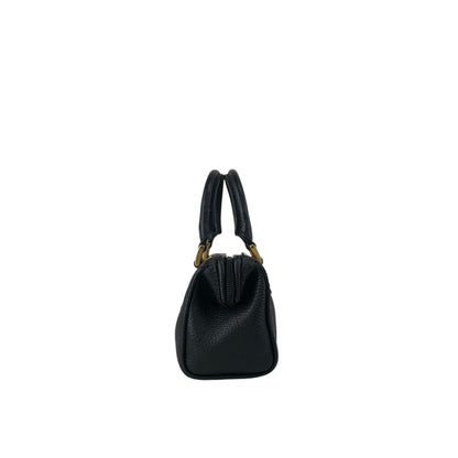 FENDI Logo Two-way Handbag Shoulder bag Black Vintage h8ka2h