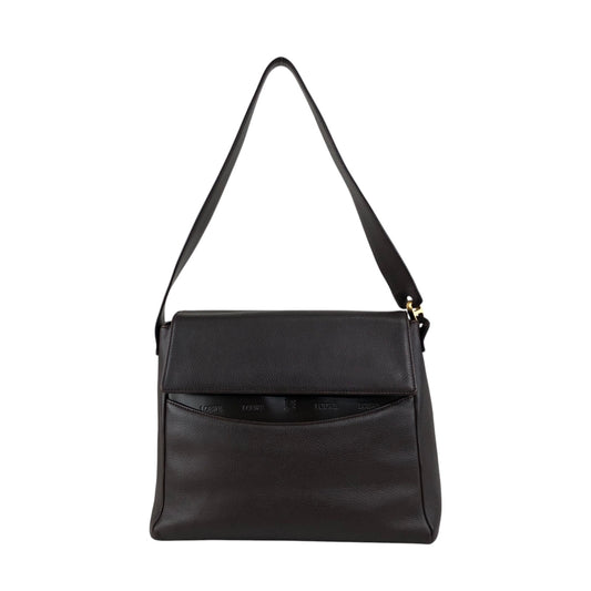 LOEWE Logo Shoulder bag Dark Brown Vintage siikib