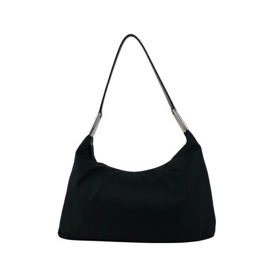 PRADA Logo Shoulder bag Black Vintage h6emcw