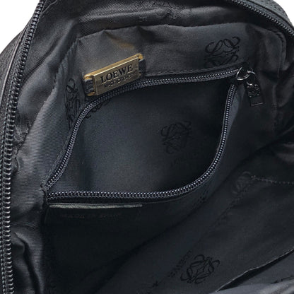 LOEWE Anagram Chain Handbag Shoulder bag Black Vintage nkgx4b