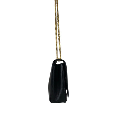 CELINE Triomphe Chain Shoulder bag Black Vintage t8zcx2