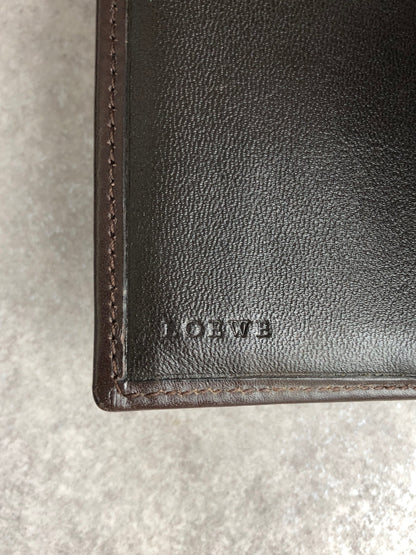 LOEWE Anagram Folded Wallet Beige Vintage etbwwx