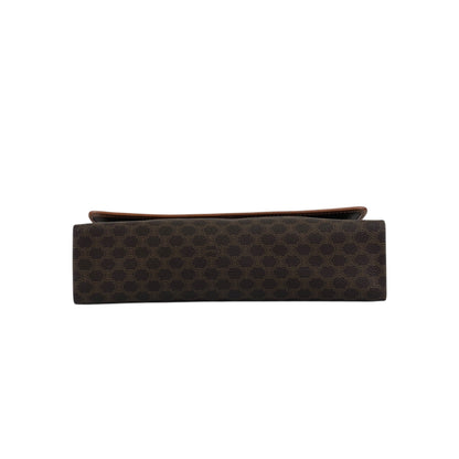 CELINE Macadam Blason Shoulder bag Brown Vintage fchn4d