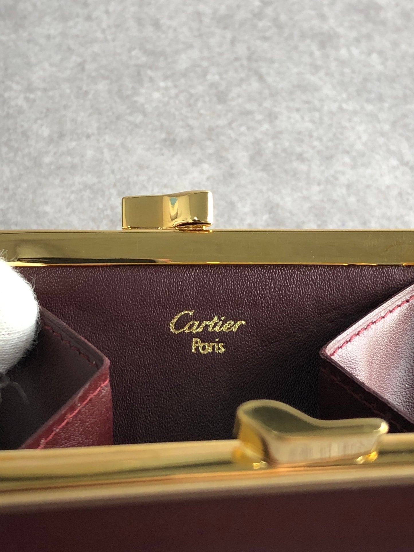 Cartier Coin Purse Bordeaux Vintage tbepi6