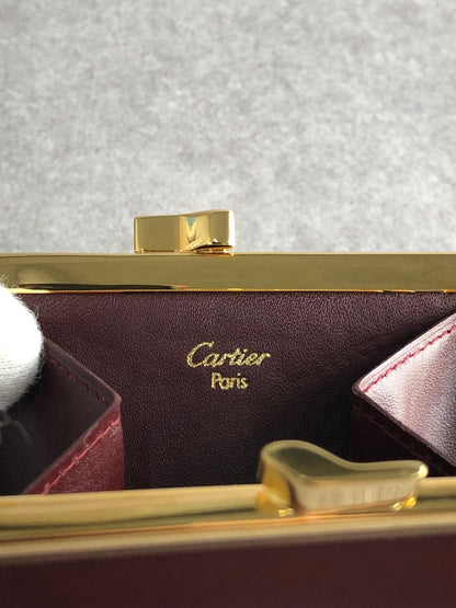 Cartier Coin Purse Bordeaux Vintage tbepi6