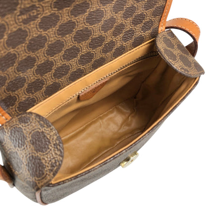 CELINE Macadam Horse Bit Shoulder bag Brown Vintage ffjd2x