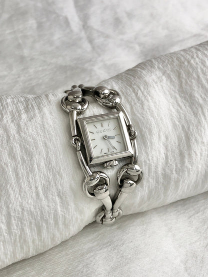 GUCCI Quartz Watch Silver Vintage 2vifvk