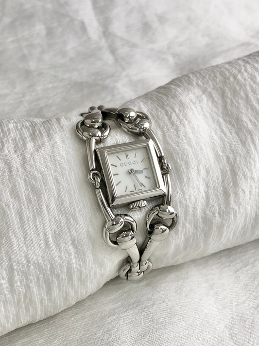 GUCCI Quartz Watch Silver Vintage 2vifvk