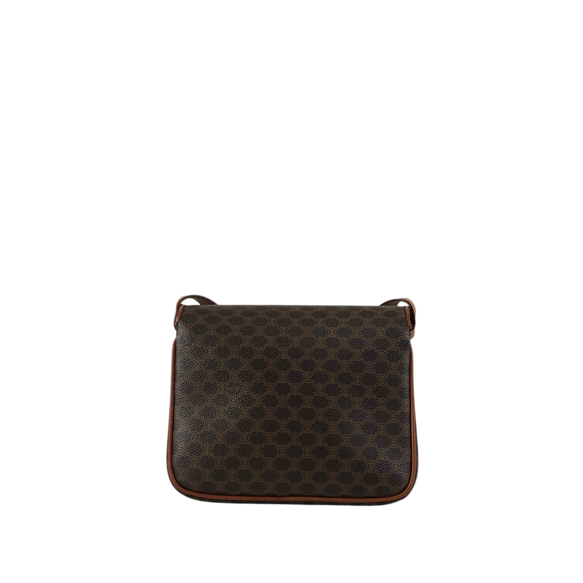 CELINE Macadam Blason Shoulder bag Brown Vintage z55y7s