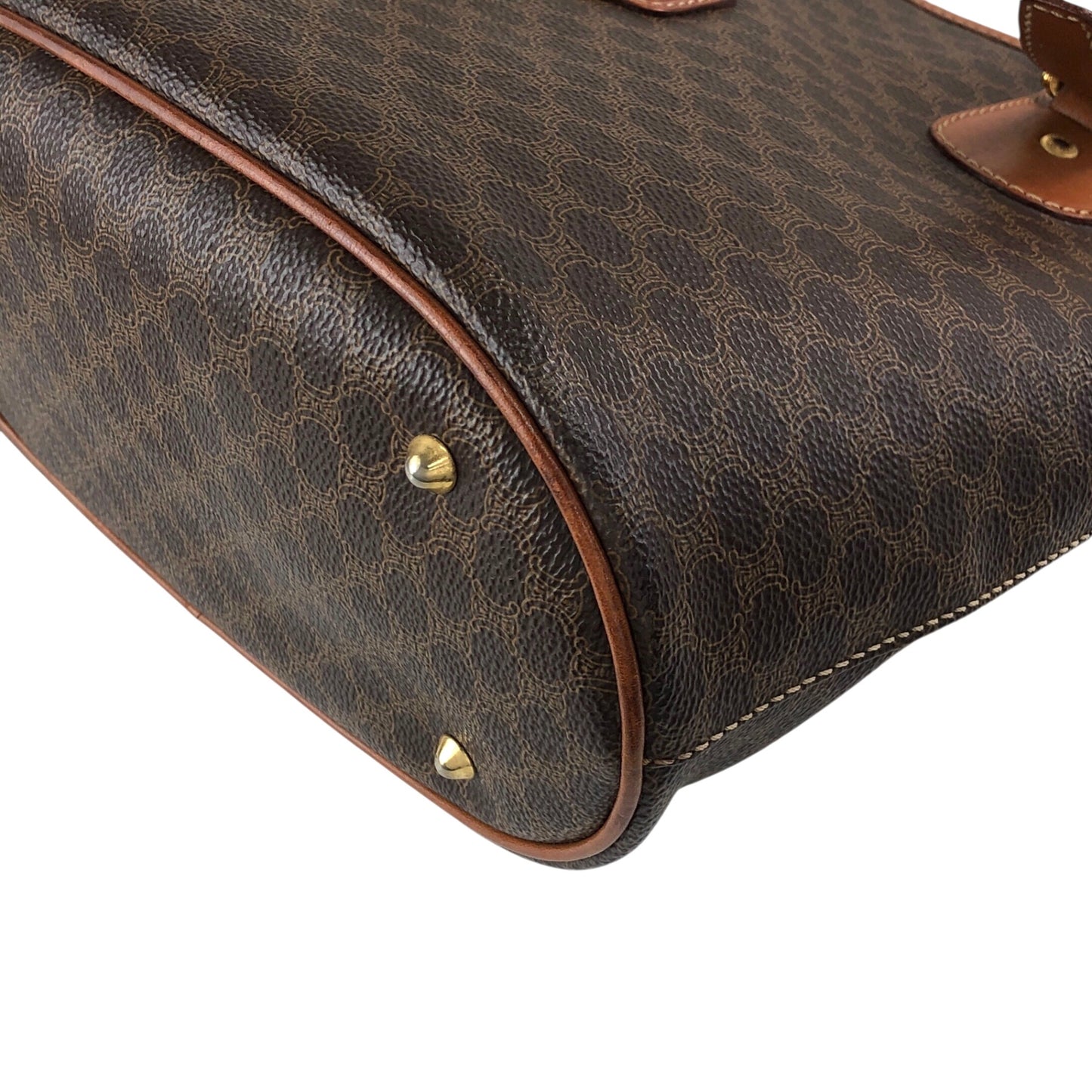 CELINE Macadam Blason Totebag Brown Vintage yvj7zp