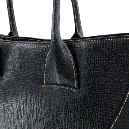 LOEWE Logo Embossed Totebag Black Vintage 5gfxms