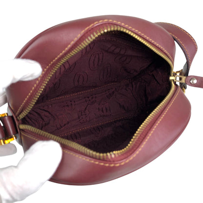 Cartier Logo Shoulder bag Bordeaux Vintage mvp2iy