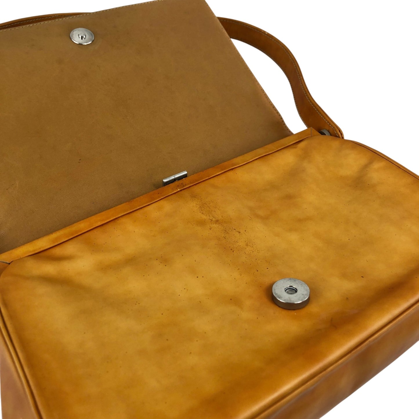 PRADA Logo Shoulder bag Orange Vintage j4ytxn