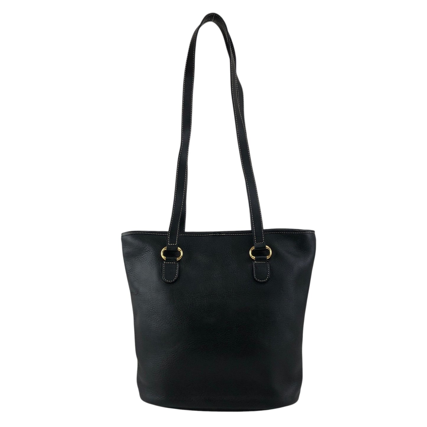 Christian Dior CD Logo Handbag Totebag Black Vintage 66ksm7