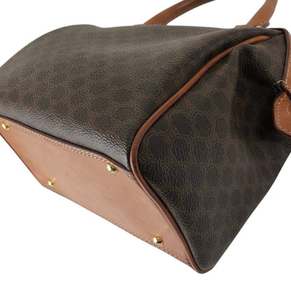 CELINE Macadam Two-way Small Boston bag Shoulder bag Brown Vintage 2dn4ih