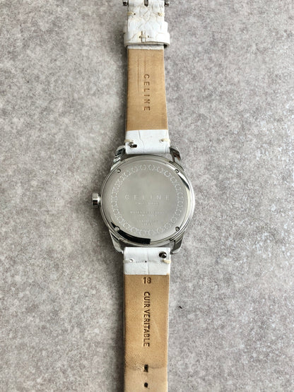CELINE Quartz Watch White Vintage x4tfzi