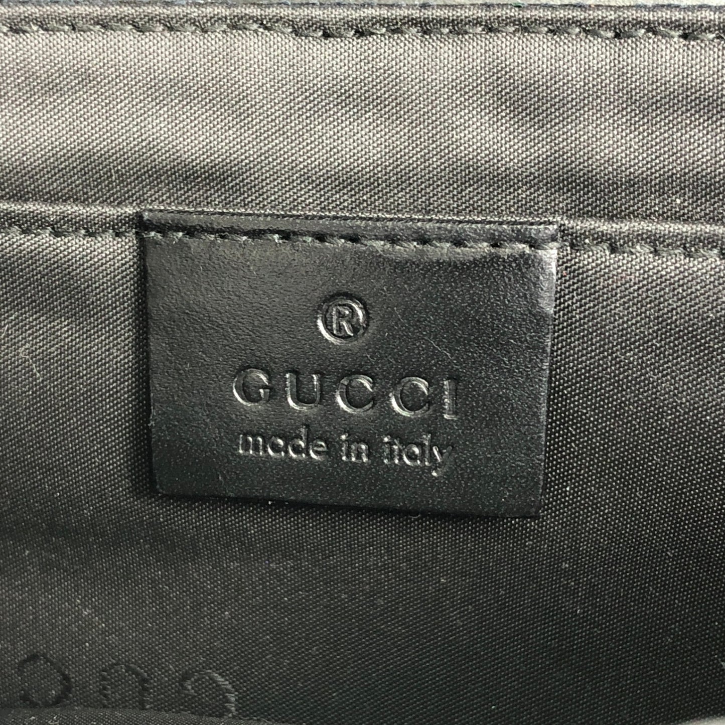 GUCCI Interlocking GG Canvas Shoulder bag Black Vintage 2tc23f