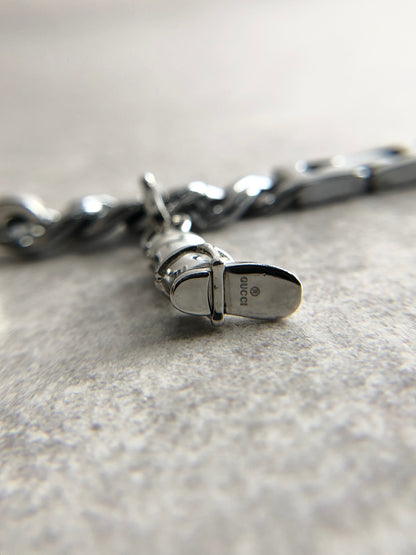 GUCCI Bracelet Watch Silver YA107 Vintage cku7id