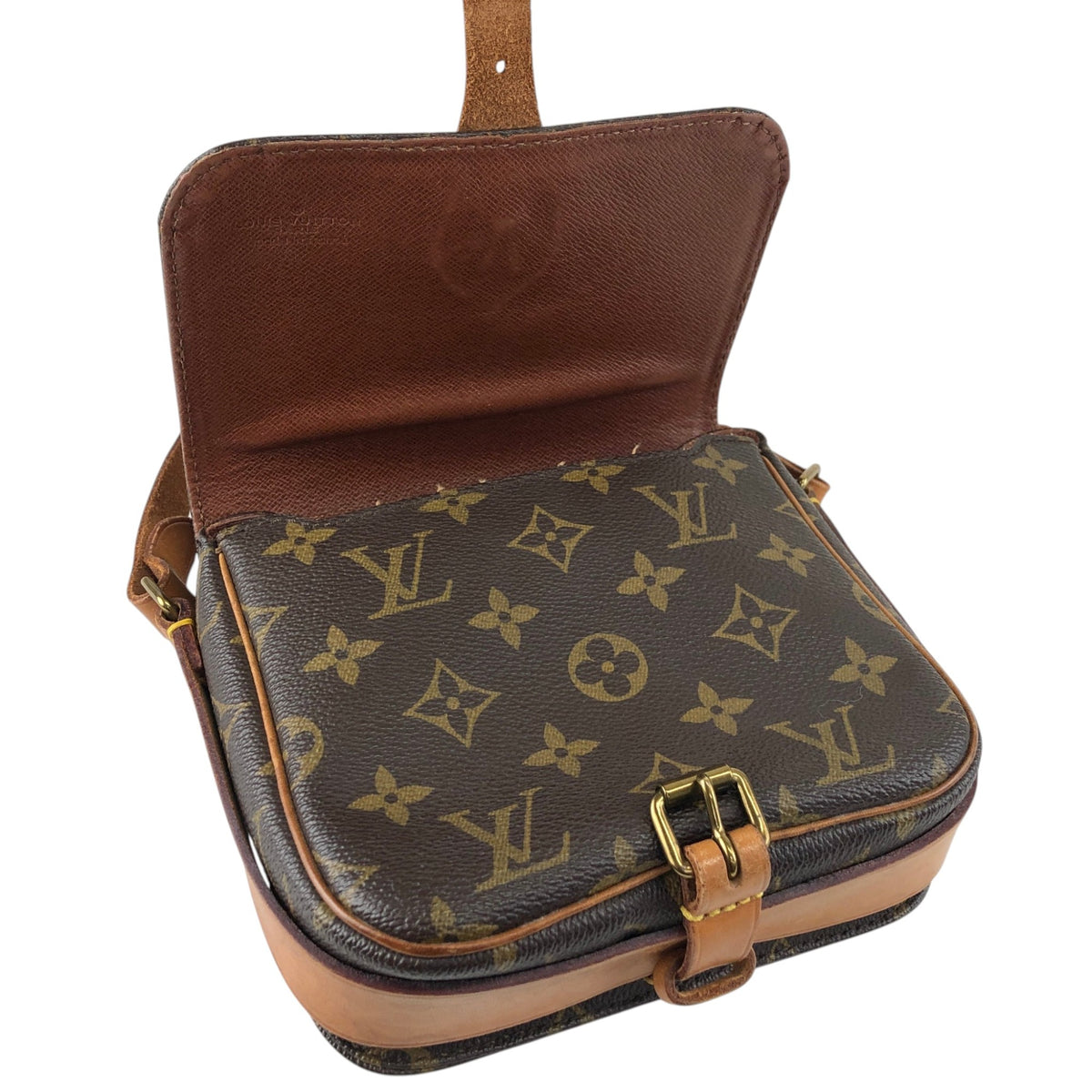 LOUIS VUITTON Monogram Shoulder bag Brown M51254 Vintage g6r5tz