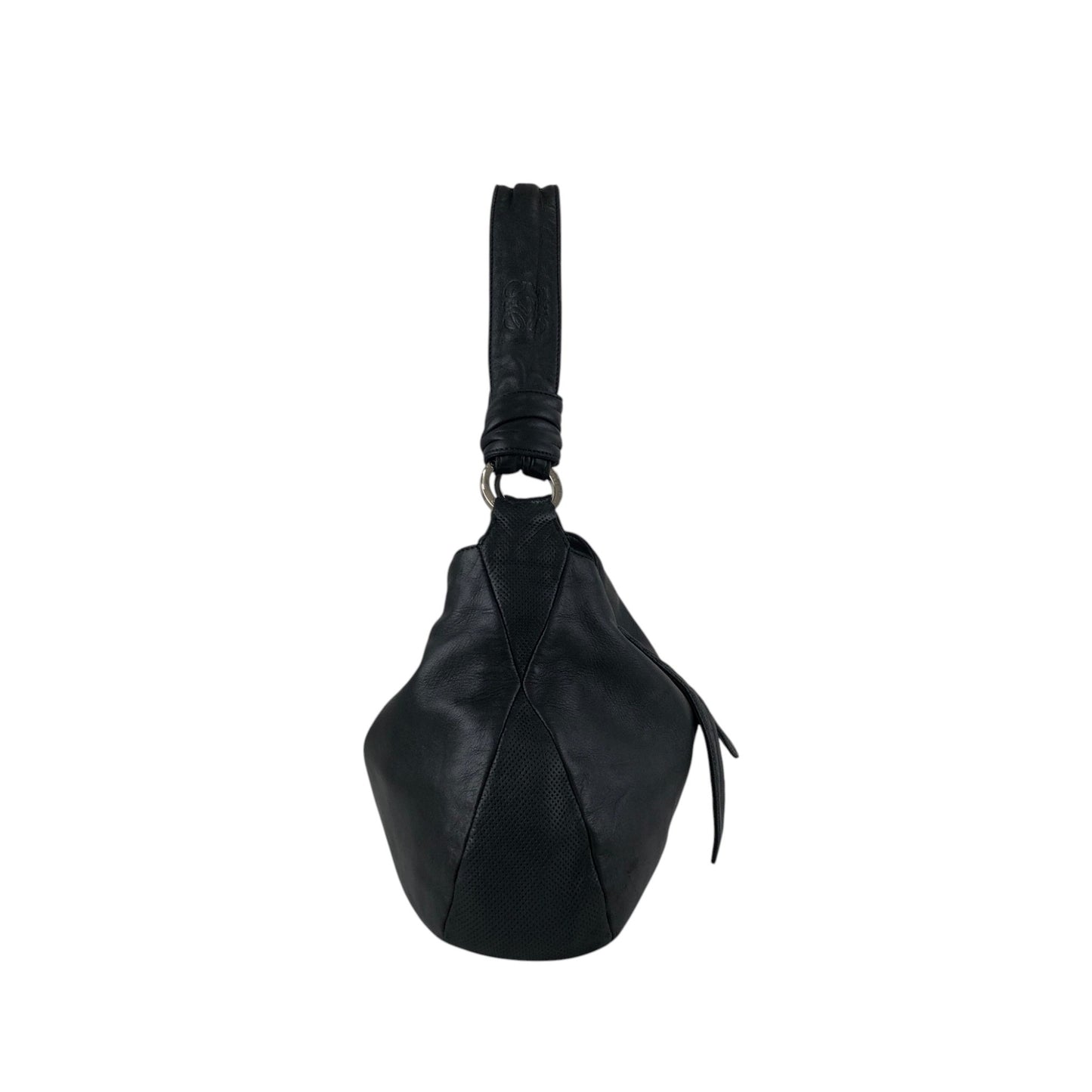 LOEWE Anagram Shoulder bag Hobobag Black Vintage 4gd3uv