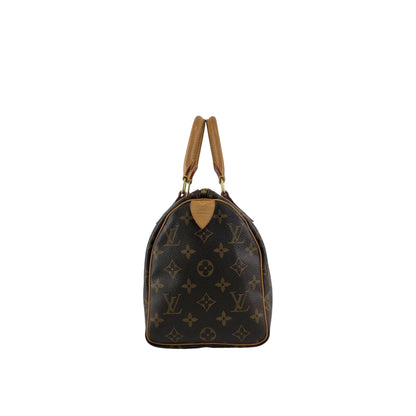 LOUIS VUITTON Monogram Handbag Brown Vintage vbsmgd