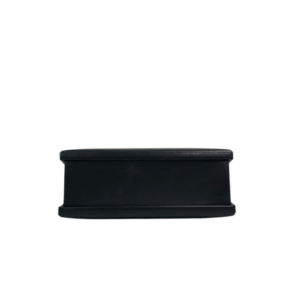 LOEWE Logo Embossed Handbag Black Vintage ru2436