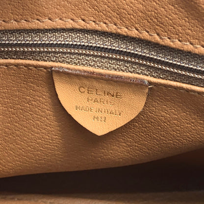 CELINE Macadam Two-way Handbag Shoulder bag Beige Vintage f3hr3k