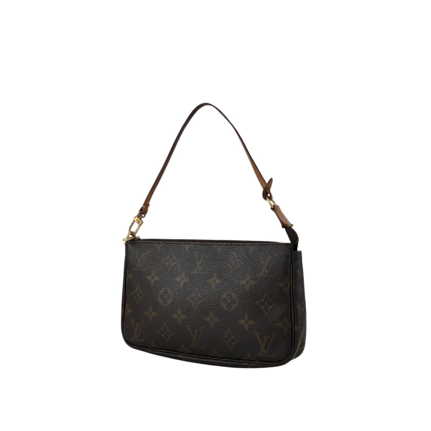 LOUIS VUITTON Monogram Small Handbag Brown Vintage kuv8xs