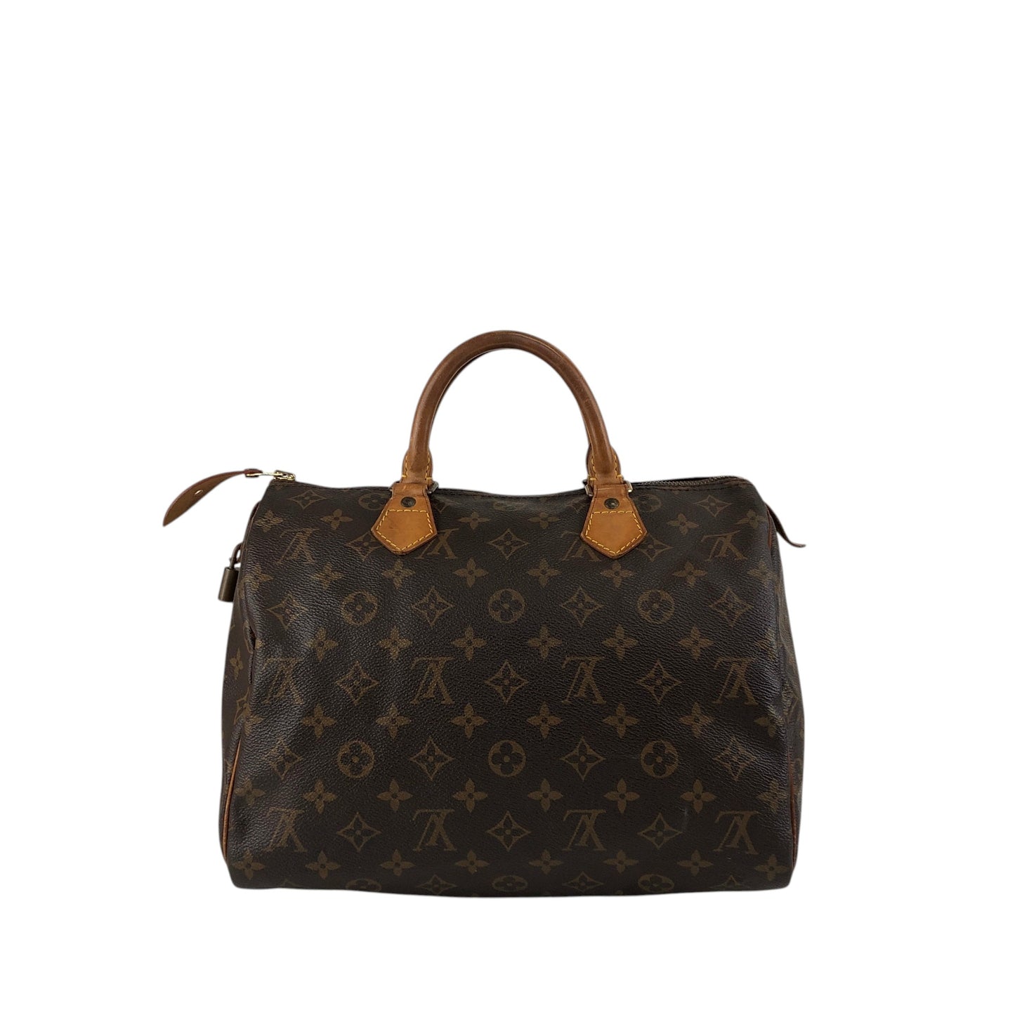 LOUIS VUITTON Monogram Small Boston bag Handbag Brown Vintage jm4cx4