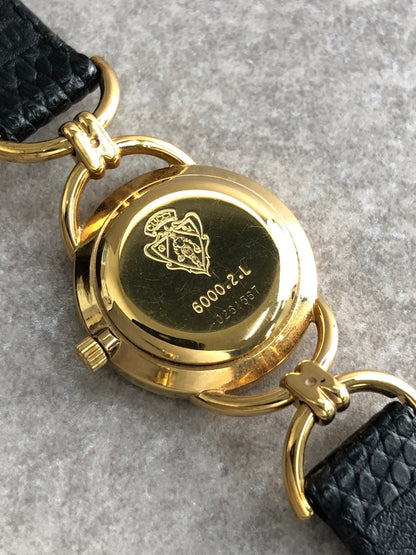 GUCCI Quartz Watch Black 6000.2l Vintage x5a7k2