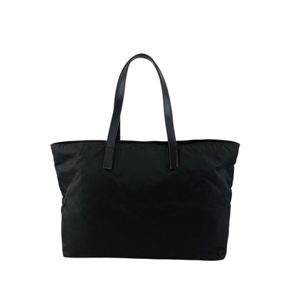 PRADA Tessuto Triangle Logo Totebag Black Vintage gy3es2