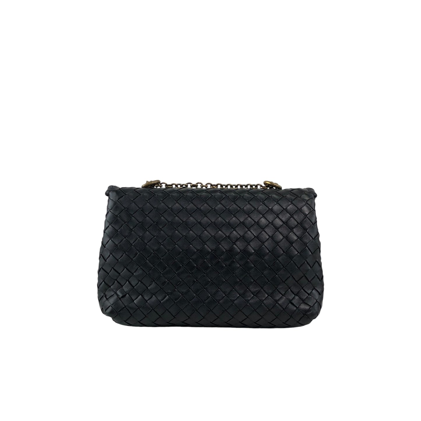 Bottega Veneta OLIMPIA Chain Shoulder bag Black Vintage wkfbrv